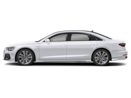 Glacier White Metallic 2024 Audi A8 L 55 TFSI quattro Tiptronic