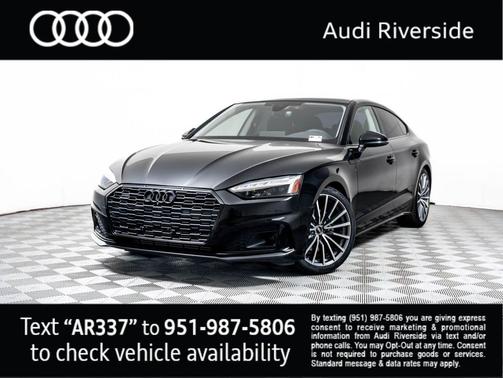Mythos Black Metallic 2023 Audi A5 Sportback Premium Plus