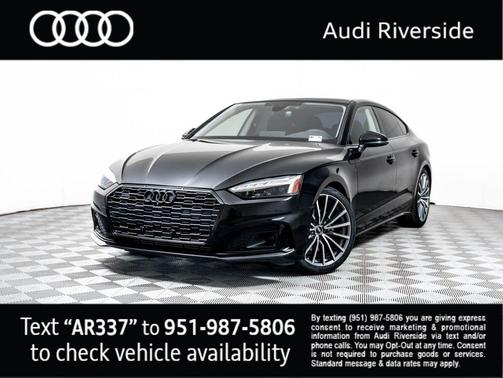 Mythos Black Metallic 2023 Audi A5 Sportback Premium Plus