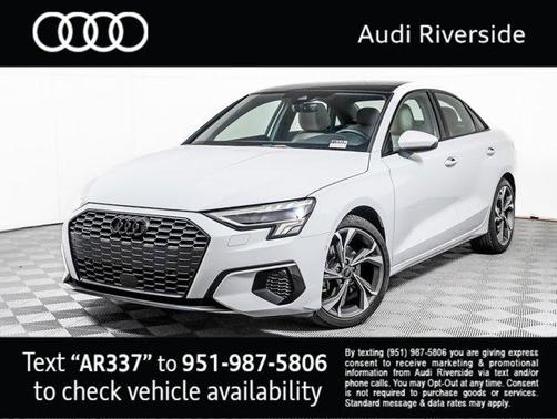 Glacier White Metallic 2023 Audi A3 Premium