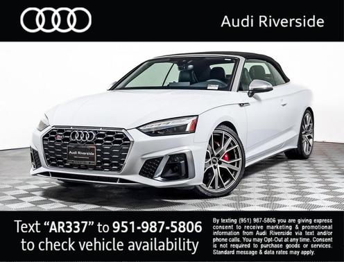 Glacier White Metallic/Black Roof 2023 Audi S5 Premium Plus TFSI quattro Tiptronic
