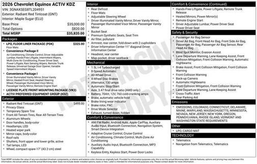 2026 Chevrolet Equinox ACTIV