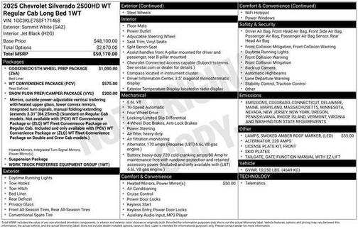 2025 Chevrolet Silverado 2500 WT