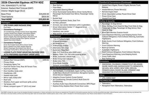 2026 Chevrolet Equinox ACTIV