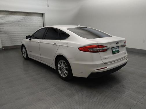 White Platinum Metallic Tri-Coat 2019 Ford Fusion Hybrid SE