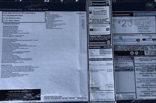 2023 Land Rover Defender 90 75th Edition