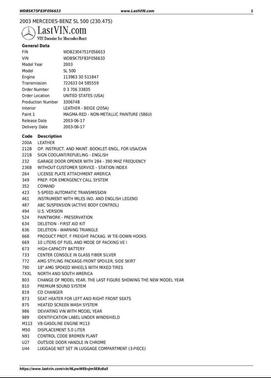 2003 Mercedes-Benz SL-Class SL 500 CONVERTIBLE
