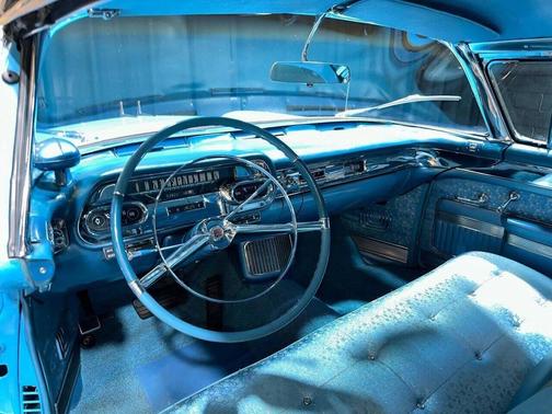 Blue 1957 Cadillac DeVille Base