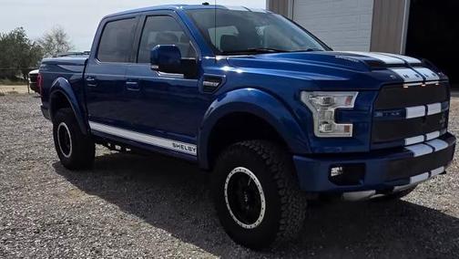 Blue 2017 Ford F-150 SHELBY SUPER SNAKE SUPERCHARGED 750HP