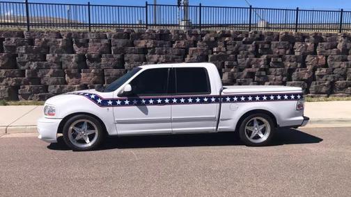 Oxford White Clearcoat 2002 Ford F-150 Evel Knievel styling - Supercharged