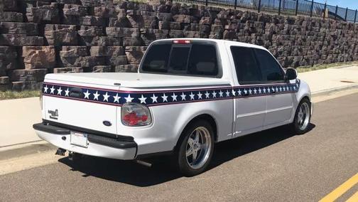 Oxford White Clearcoat 2002 Ford F-150 Evel Knievel styling - Supercharged