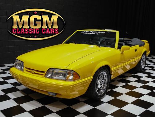 Yellow 1993 Ford Mustang LX 5.0L