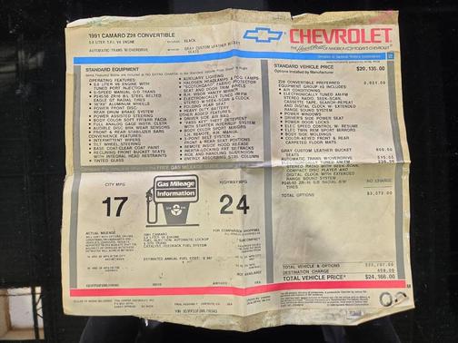 1991 Chevrolet Camaro Z28