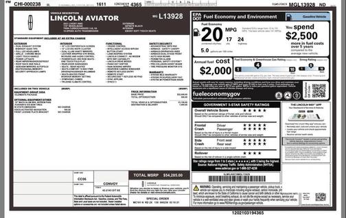2021 Lincoln Aviator Livery