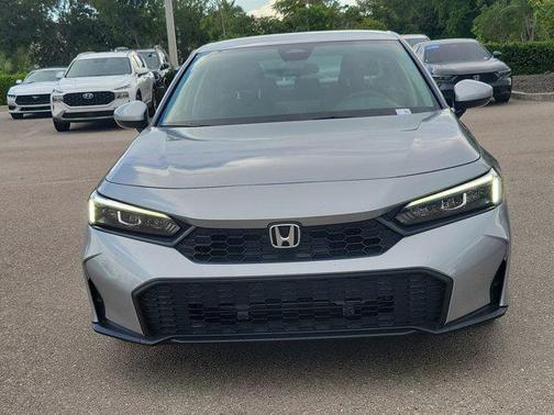 Solar Silver Metallic 2025 Honda Civic LX