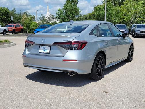 Solar Silver Metallic 2025 Honda Civic Sport