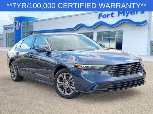 Canyon River Blue Metallic 2024 Honda Accord Hybrid EX-L