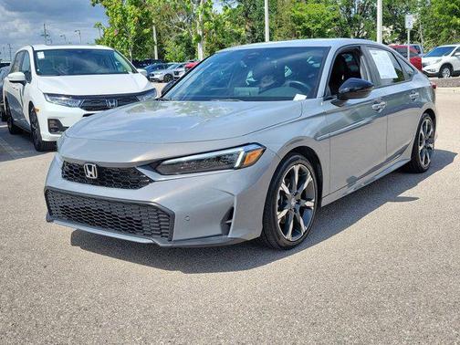 Urban Gray Pearl 2025 Honda Civic Hybrid Sport