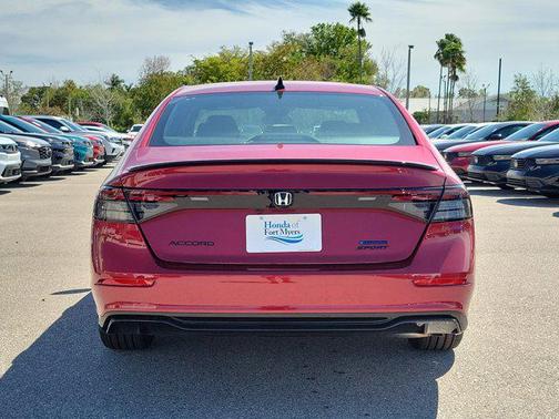 Radiant Red Metallic 2026 Honda Accord Hybrid Sport-L