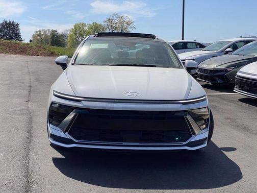 Serenity White 2026 Hyundai SONATA Hybrid SE