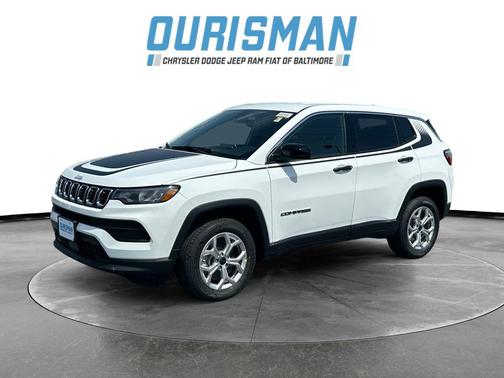 Bright White Clearcoat 2025 Jeep Compass Sport