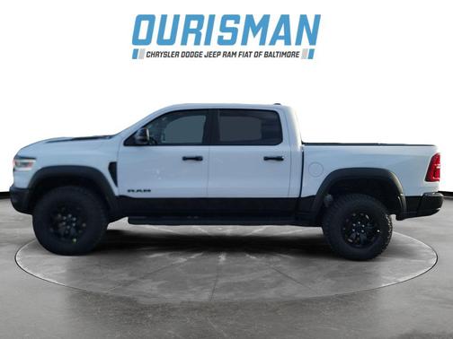 Bright White Clearcoat 2026 RAM 1500 RHO Crew Cab 4x4 5'7' Box