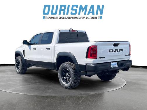 Bright White Clearcoat 2026 RAM 1500 RHO Crew Cab 4x4 5'7' Box