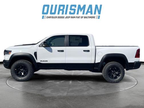 Bright White Clearcoat 2026 RAM 1500 RHO Crew Cab 4x4 5'7' Box