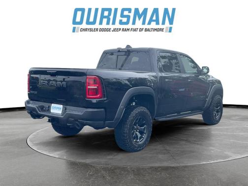 Diamond Black Crystal Pearlcoat 2026 RAM 1500 RHO Crew Cab 4x4 5'7' Box