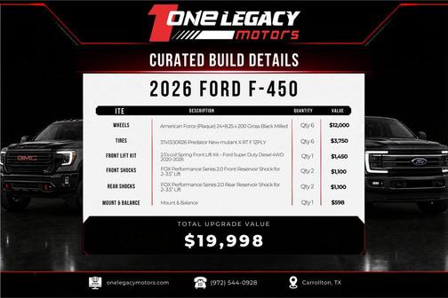 Agate Black Metallic 2026 Ford F-450 Platinum