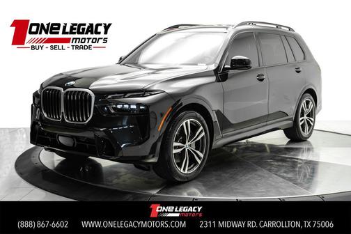 Black Sapphire Metallic 2025 BMW X7 xDrive40i
