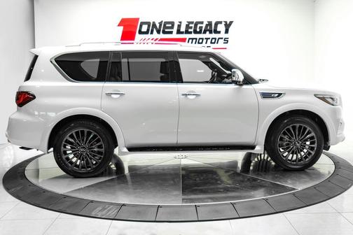 Moonstone White 2023 INFINITI QX80 SENSORY AWD