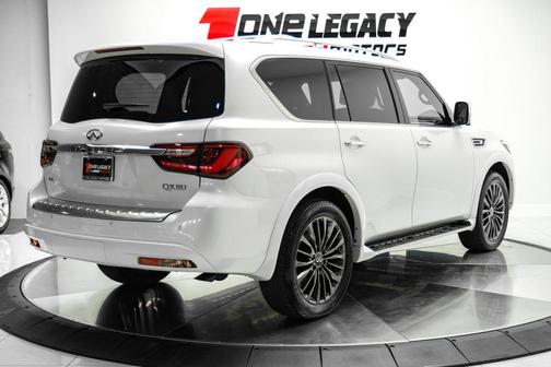 Moonstone White 2023 INFINITI QX80 SENSORY AWD