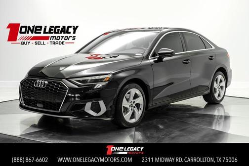 Brilliant Black 2023 Audi A3 Premium