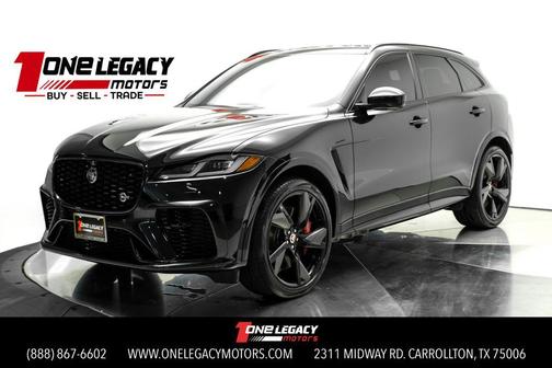Santorini Black 2023 Jaguar F-PACE SVR P550 AWD Automatic
