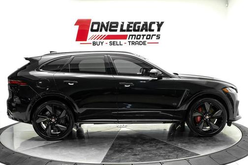 Santorini Black 2023 Jaguar F-PACE SVR P550 AWD Automatic