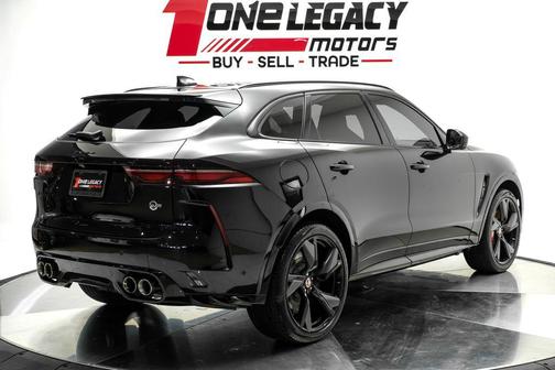Santorini Black 2023 Jaguar F-PACE SVR P550 AWD Automatic