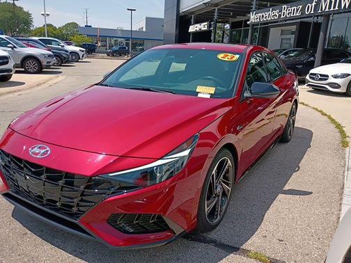 Scarlet Red Pearl 2023 Hyundai ELANTRA N Line