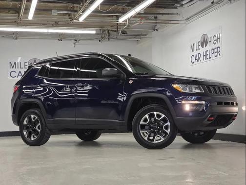 Blue 2018 Jeep Compass Trailhawk