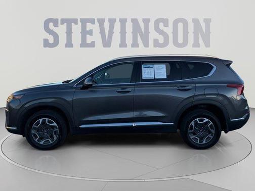 Portofino Gray 2021 Hyundai SANTA FE HEV Blue