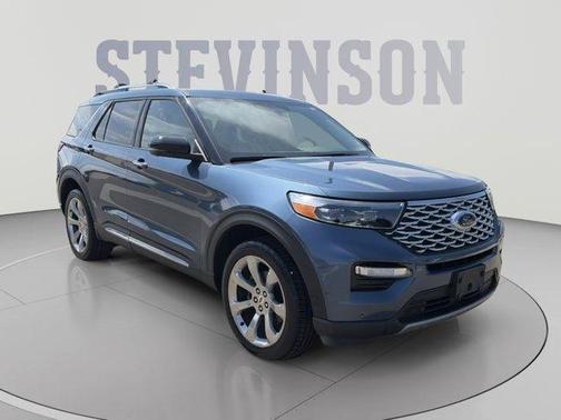 Blue Metallic 2020 Ford Explorer Platinum