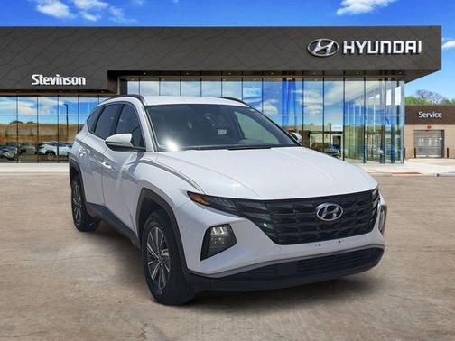 Serenity White Pearl 2023 Hyundai TUCSON Hybrid Blue