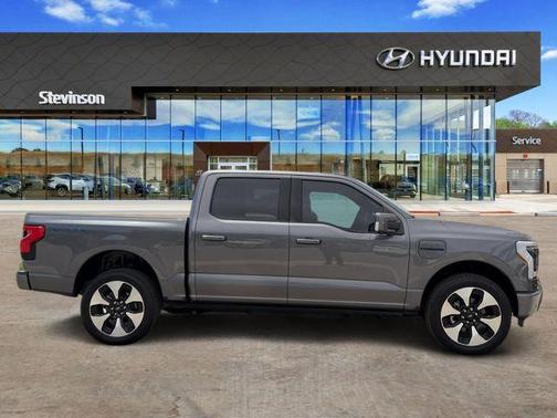 Gray Metallic 2023 Ford F-150 Lightning Platinum