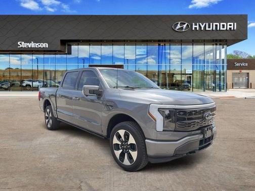 Gray Metallic 2023 Ford F-150 Lightning Platinum