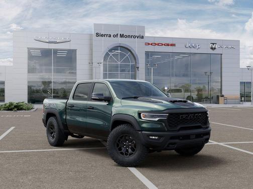 Serrano Green Metallic 2026 RAM 1500 RHO Crew Cab 4x4 5'7' Box