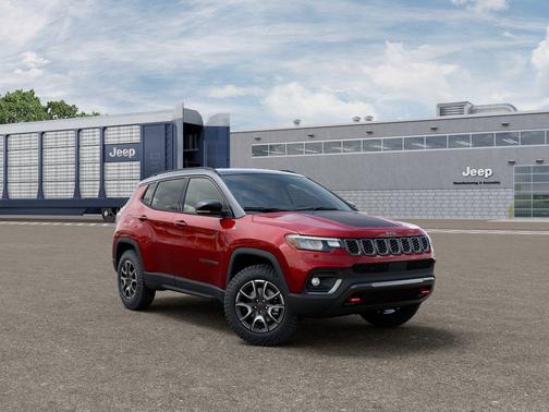 Red Hot Pearlcoat 2026 Jeep Compass Trailhawk