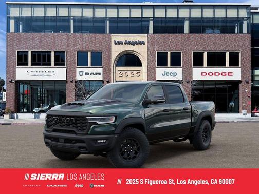 Serrano Green Metallic 2026 RAM 1500 RHO Crew Cab 4x4 5'7' Box