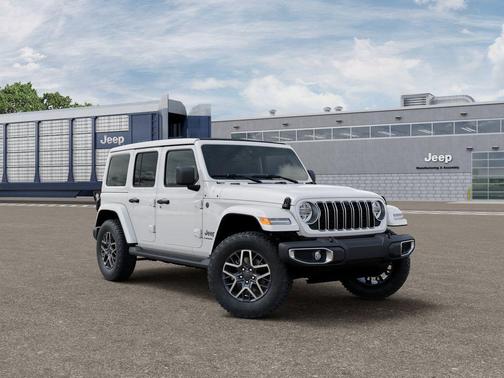 bright white clearcoat 2026 Jeep Wrangler 4-Door Sahara 4x4