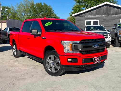 Red 2018 Ford F-150 XLT