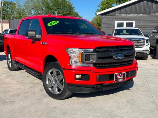 Red 2018 Ford F-150 XLT